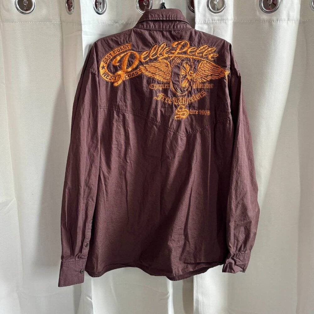 Pelle Pelle‎ 3XL Shirt Freewheelers MC Chapter Membership West East Coast 17880